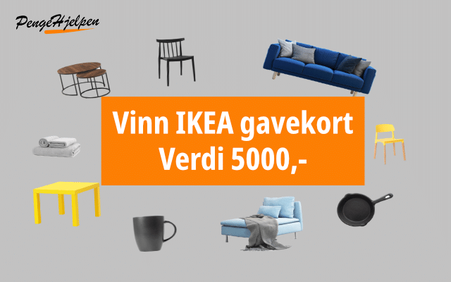 Vinn et IKEA gavekort verdt  5000,-